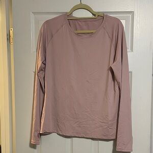 Women's Long Sleeve Crewneck Top - Dusty Rose